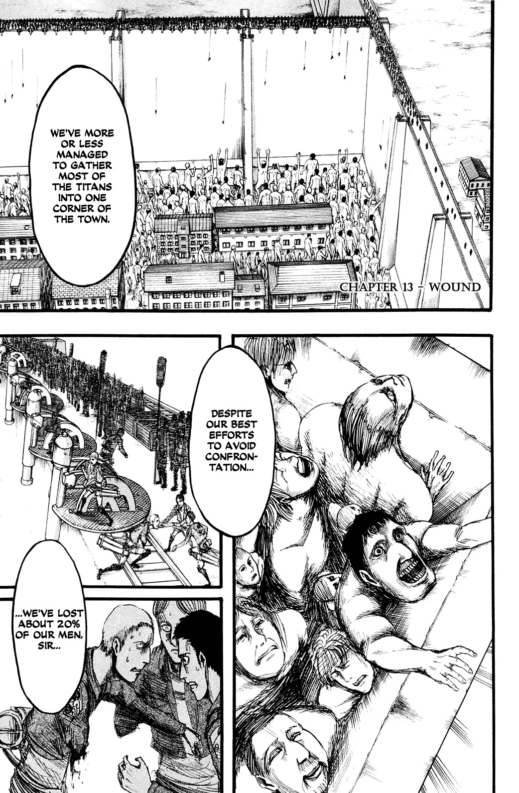 Attack on Titan manga, chapter 13, page 1 of 43
