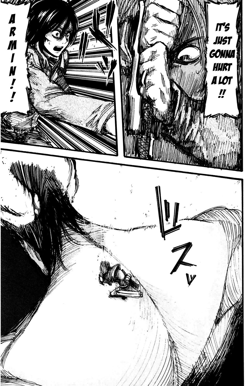Attack on Titan manga, chapter 13, page 33 of 43
