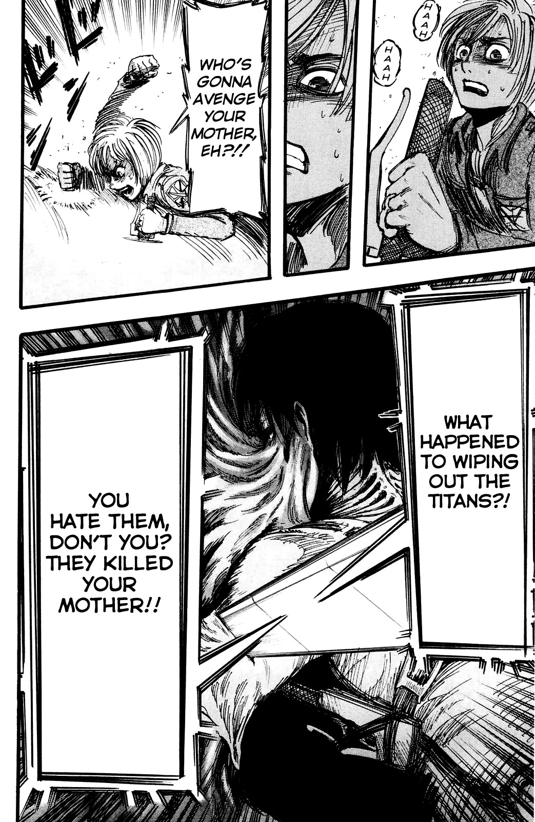 Attack on Titan manga, chapter 13, page 38 of 43