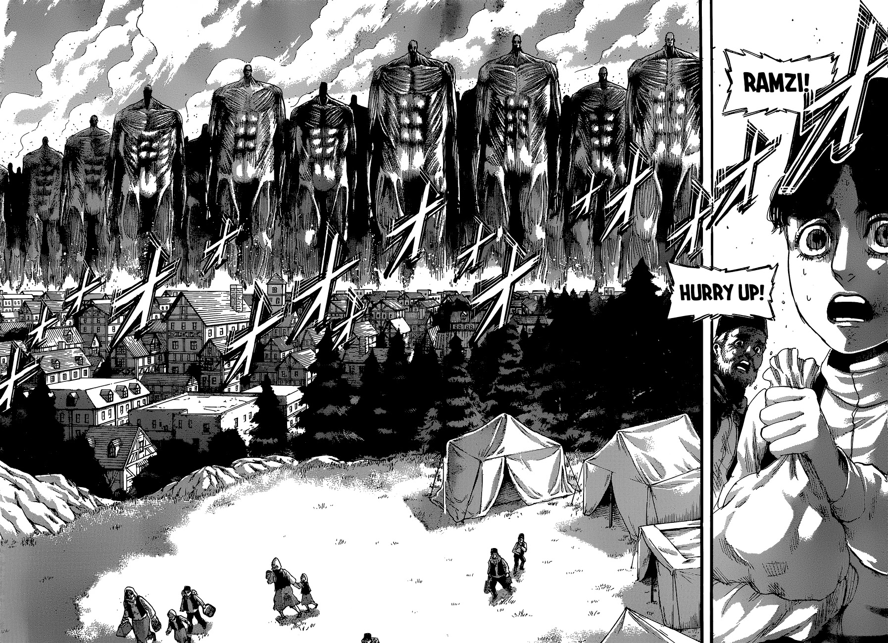 Attack on Titan manga, chapter 131, page 13 of 41