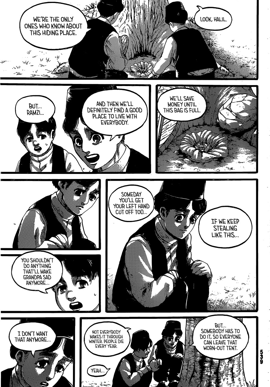 Attack on Titan manga, chapter 131, page 2 of 41