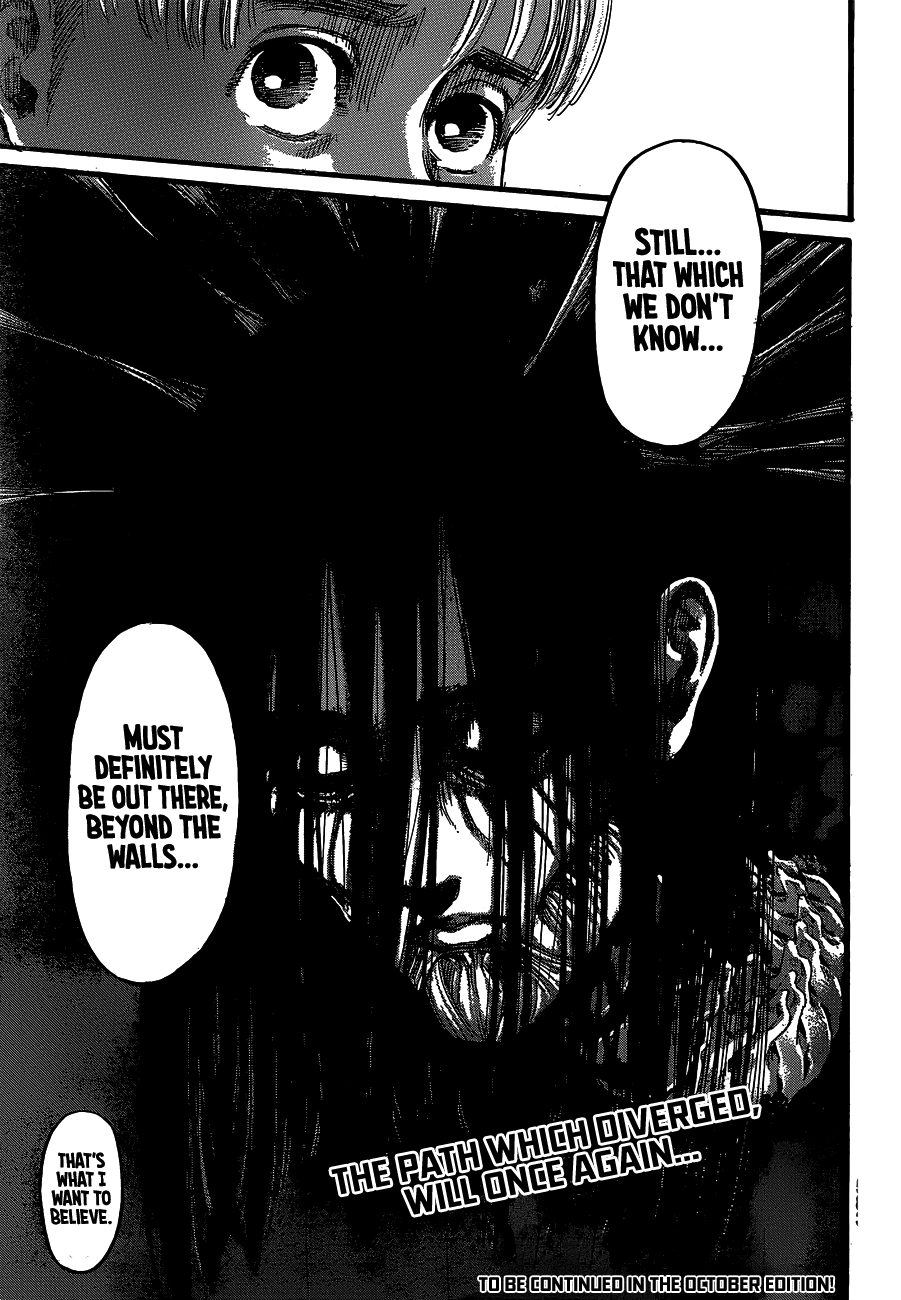 Attack on Titan manga, chapter 131, page 40 of 41