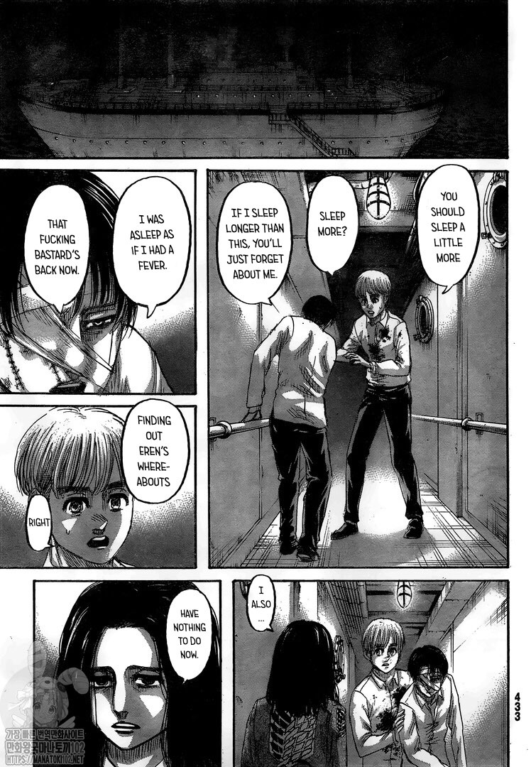 Attack on Titan manga, chapter 132, page 10 of 46