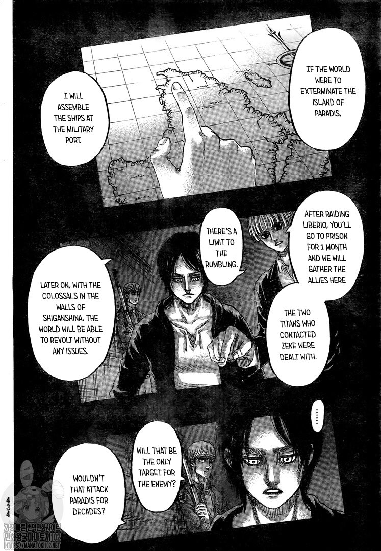 Attack on Titan manga, chapter 132, page 11 of 46