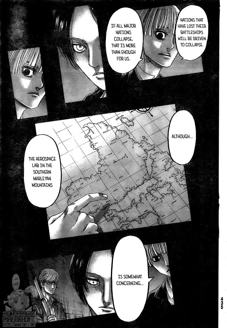 Attack on Titan manga, chapter 132, page 12 of 46