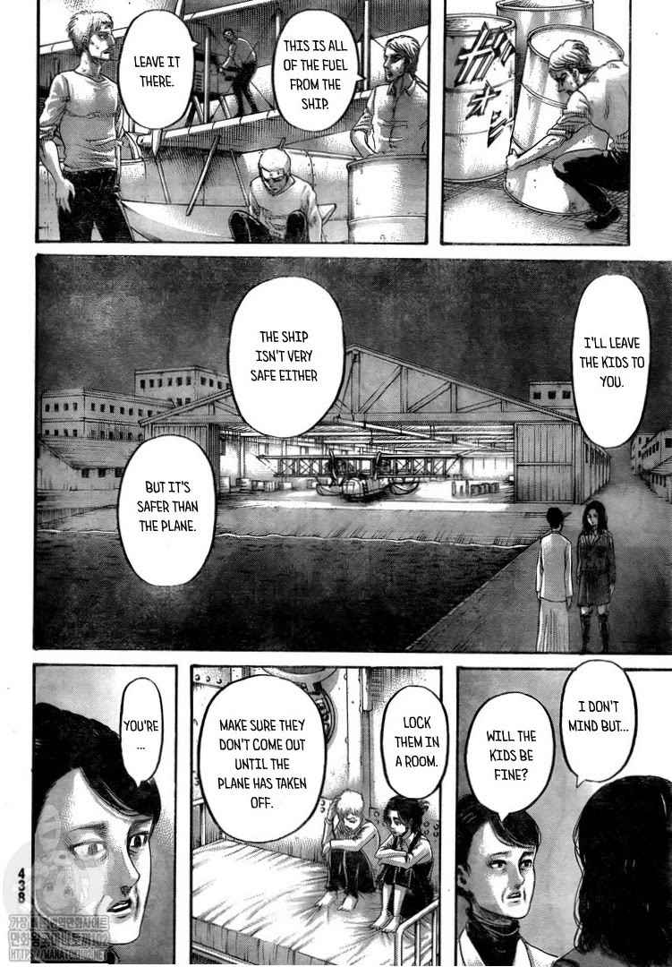 Attack on Titan manga, chapter 132, page 15 of 46