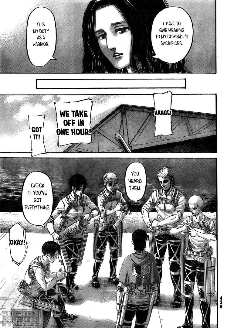 Attack on Titan manga, chapter 132, page 16 of 46