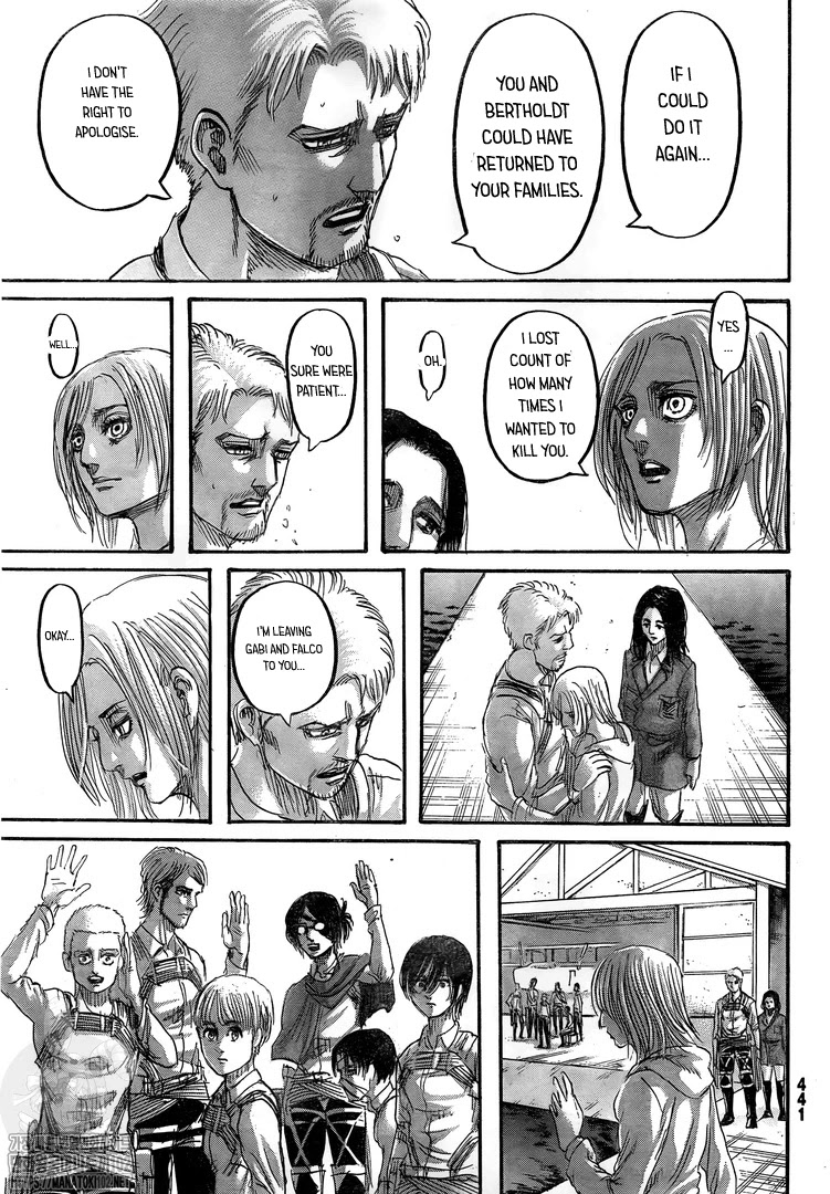 Attack on Titan manga, chapter 132, page 18 of 46