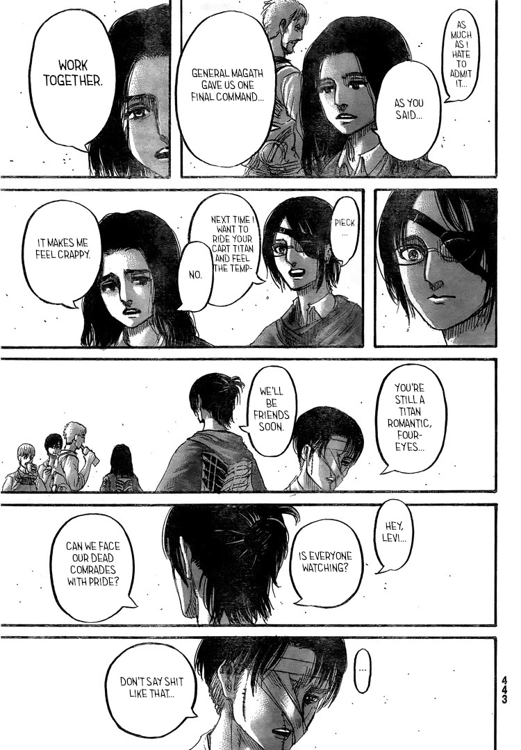 Attack on Titan manga, chapter 132, page 20 of 46