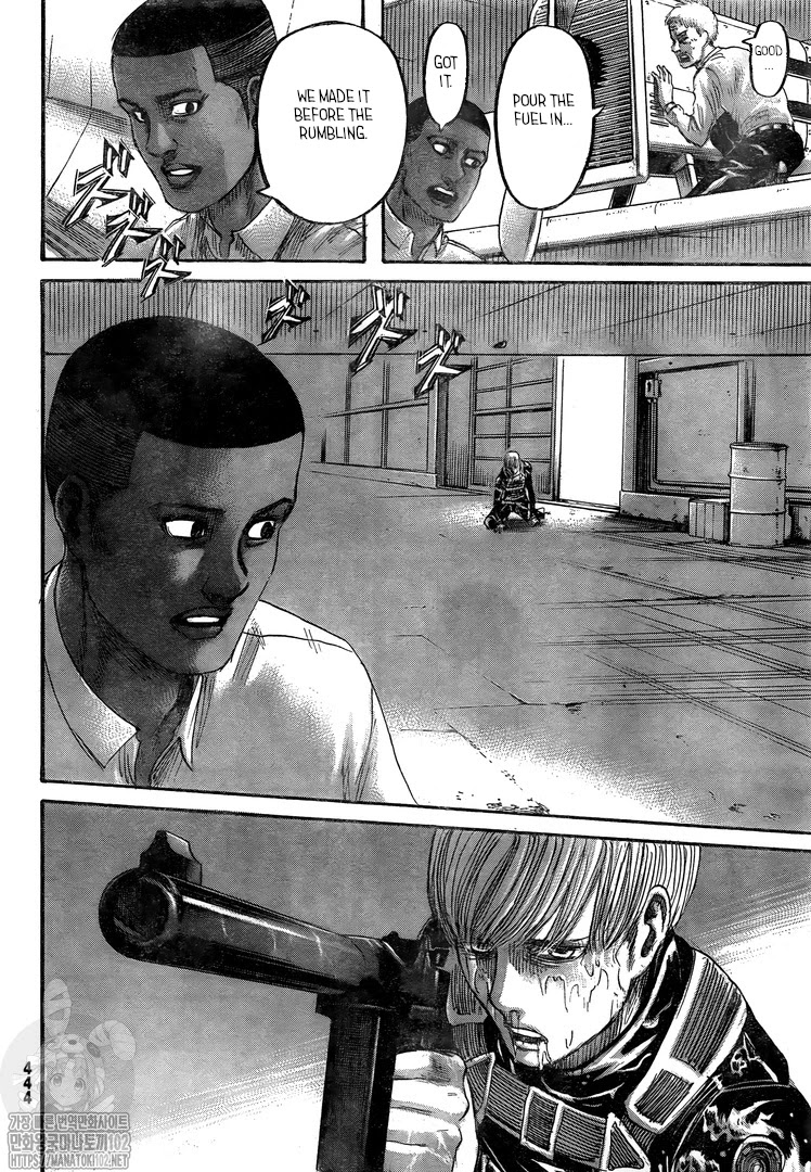 Attack on Titan manga, chapter 132, page 21 of 46