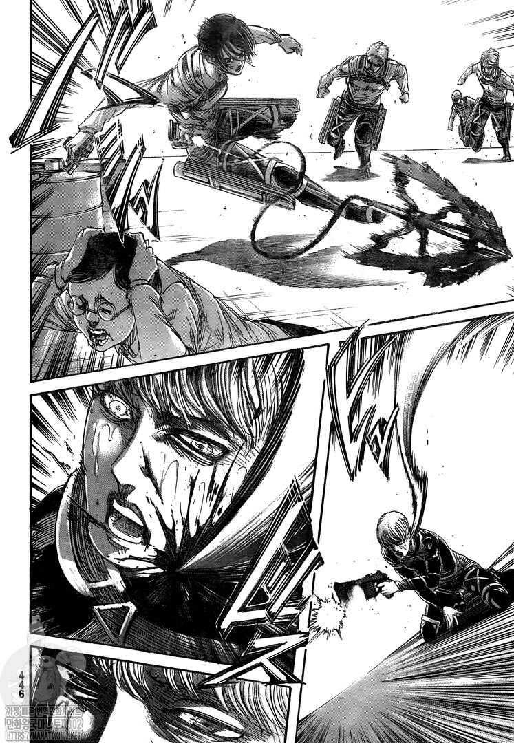 Attack on Titan manga, chapter 132, page 23 of 46