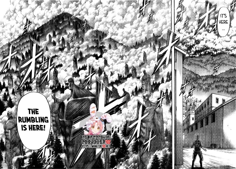 Attack on Titan manga, chapter 132, page 27 of 46