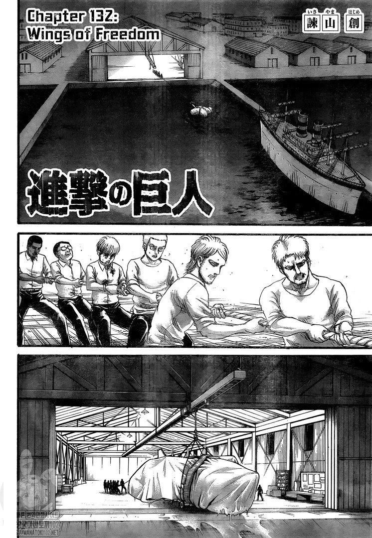 Attack on Titan manga, chapter 132, page 3 of 46