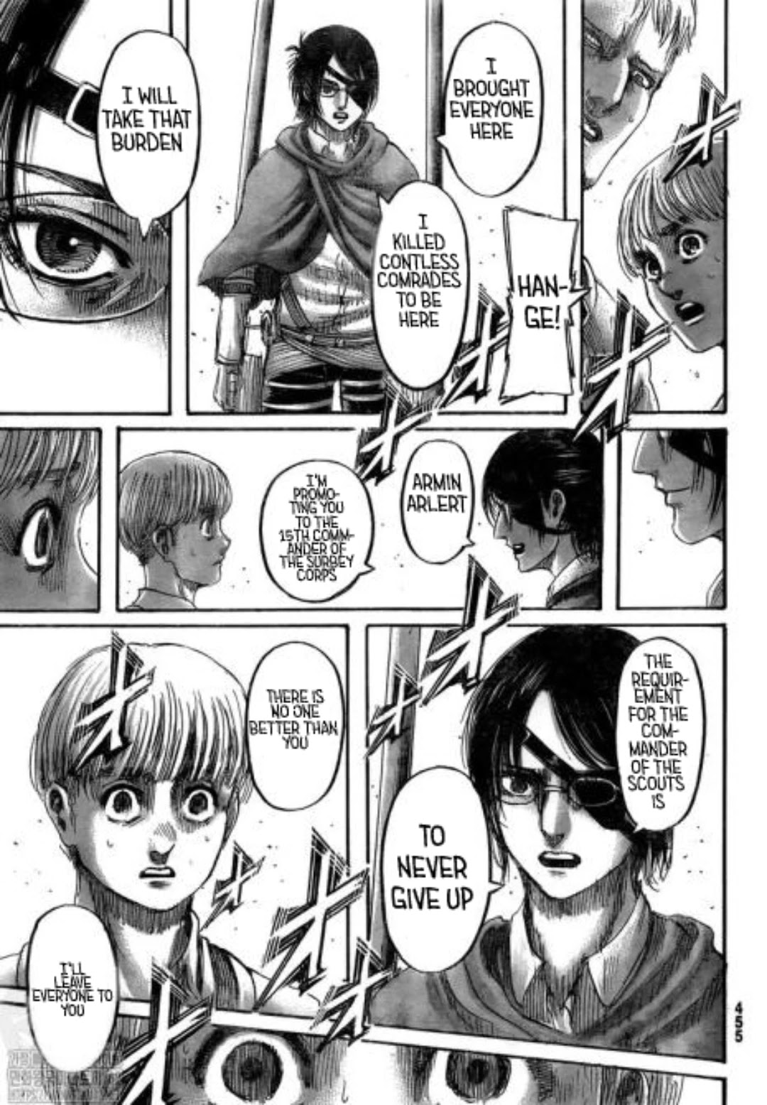 Attack on Titan manga, chapter 132, page 31 of 46