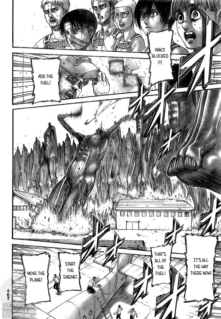 Attack on Titan manga, chapter 132, page 38 of 46