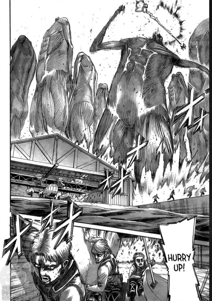Attack on Titan manga, chapter 132, page 40 of 46