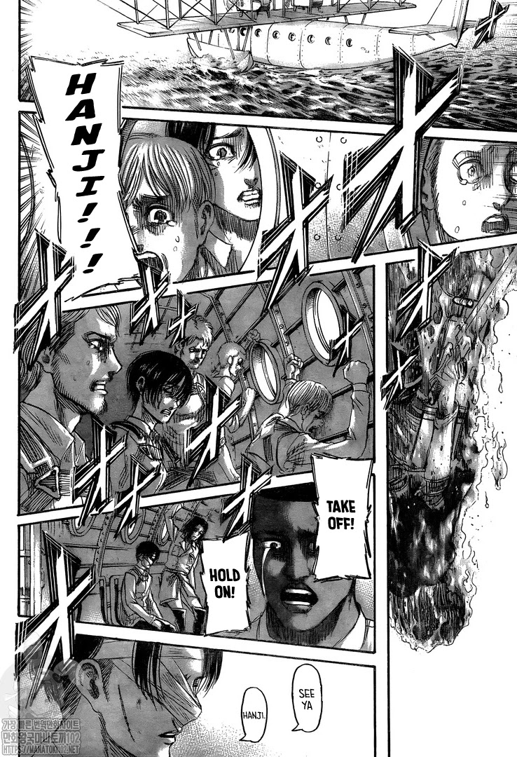 Attack on Titan manga, chapter 132, page 42 of 46