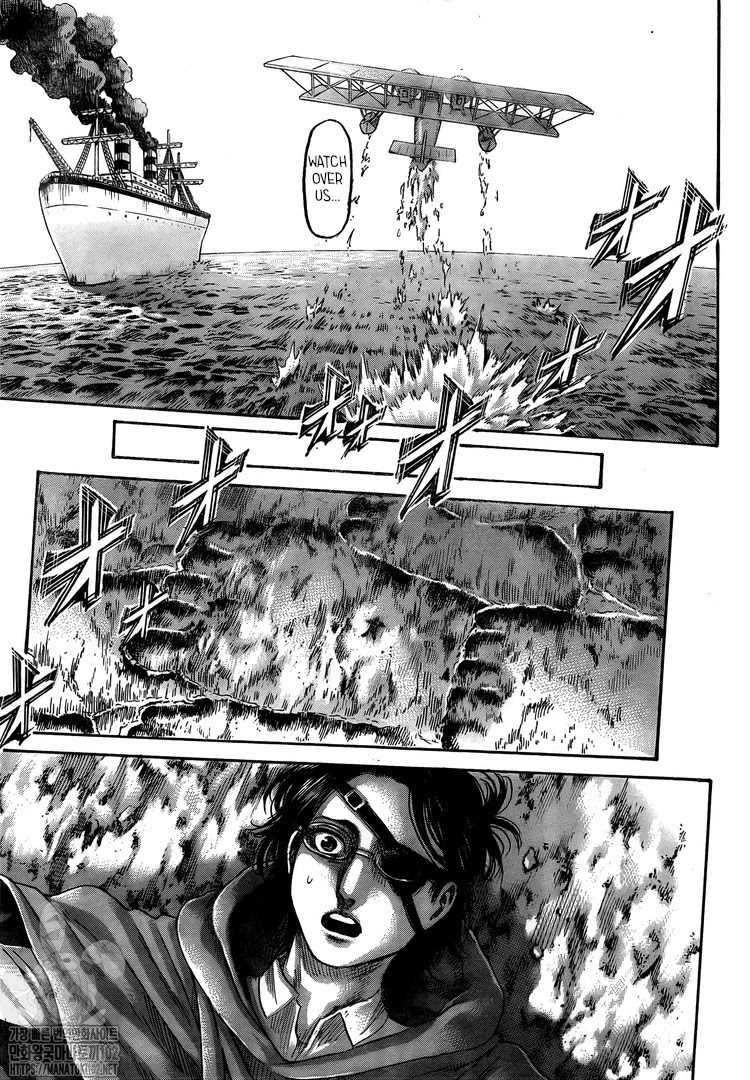 Attack on Titan manga, chapter 132, page 43 of 46