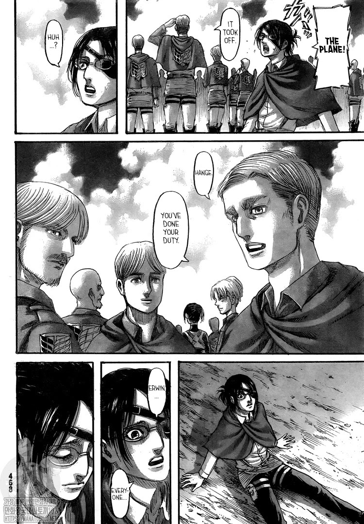 Attack on Titan manga, chapter 132, page 44 of 46