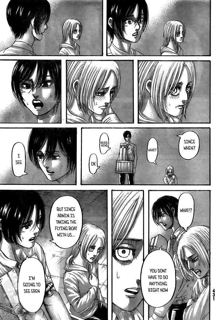 Attack on Titan manga, chapter 132, page 8 of 46