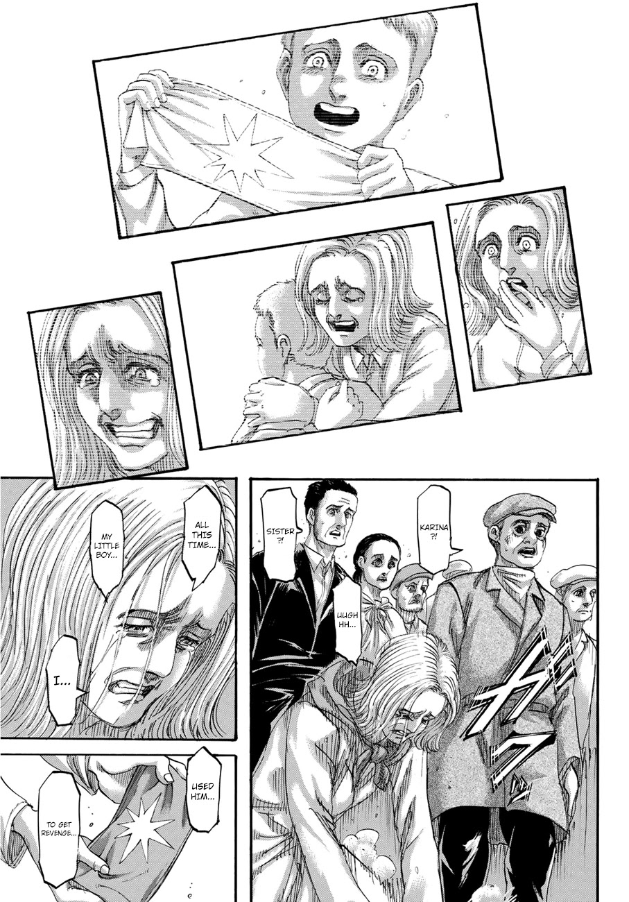 Attack on Titan manga, chapter 134, page 15 of 42