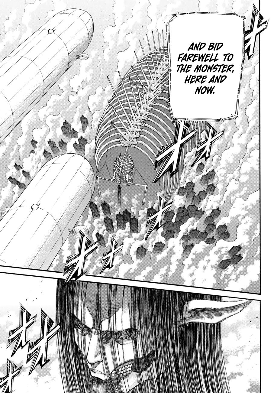 Attack on Titan manga, chapter 134, page 17 of 42