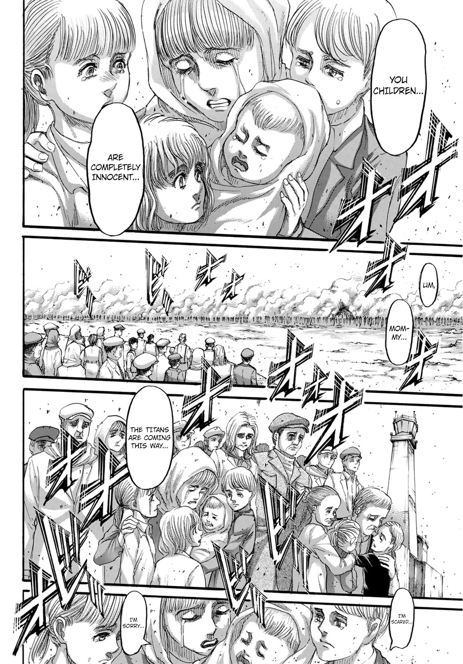Attack on Titan manga, chapter 134, page 28 of 42