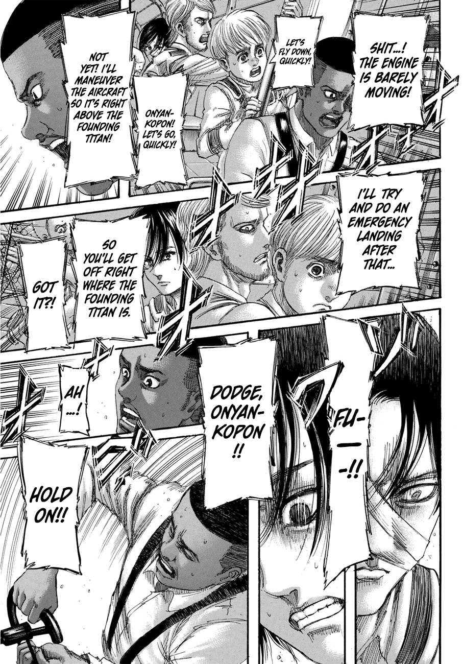 Attack on Titan manga, chapter 134, page 33 of 42