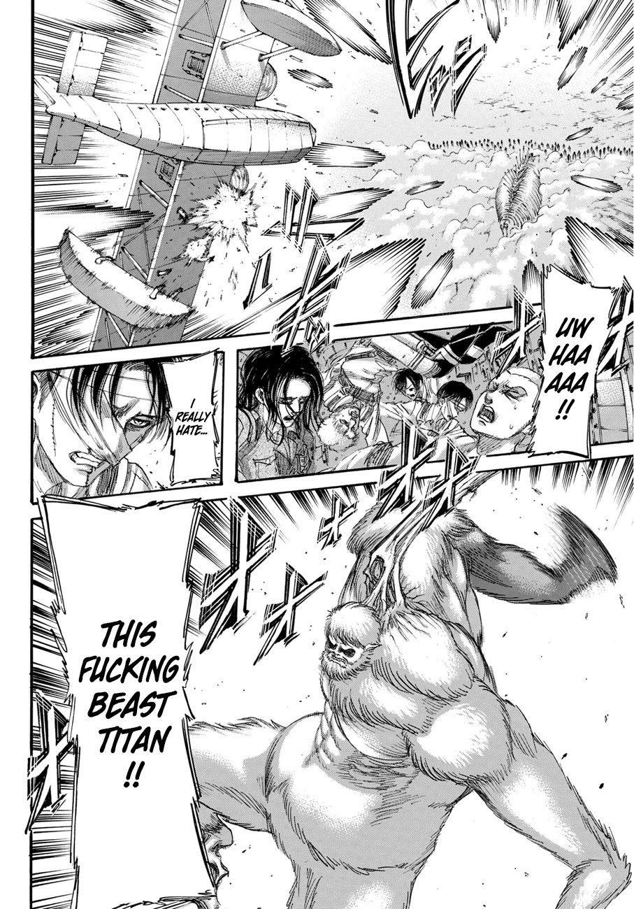 Attack on Titan manga, chapter 134, page 34 of 42