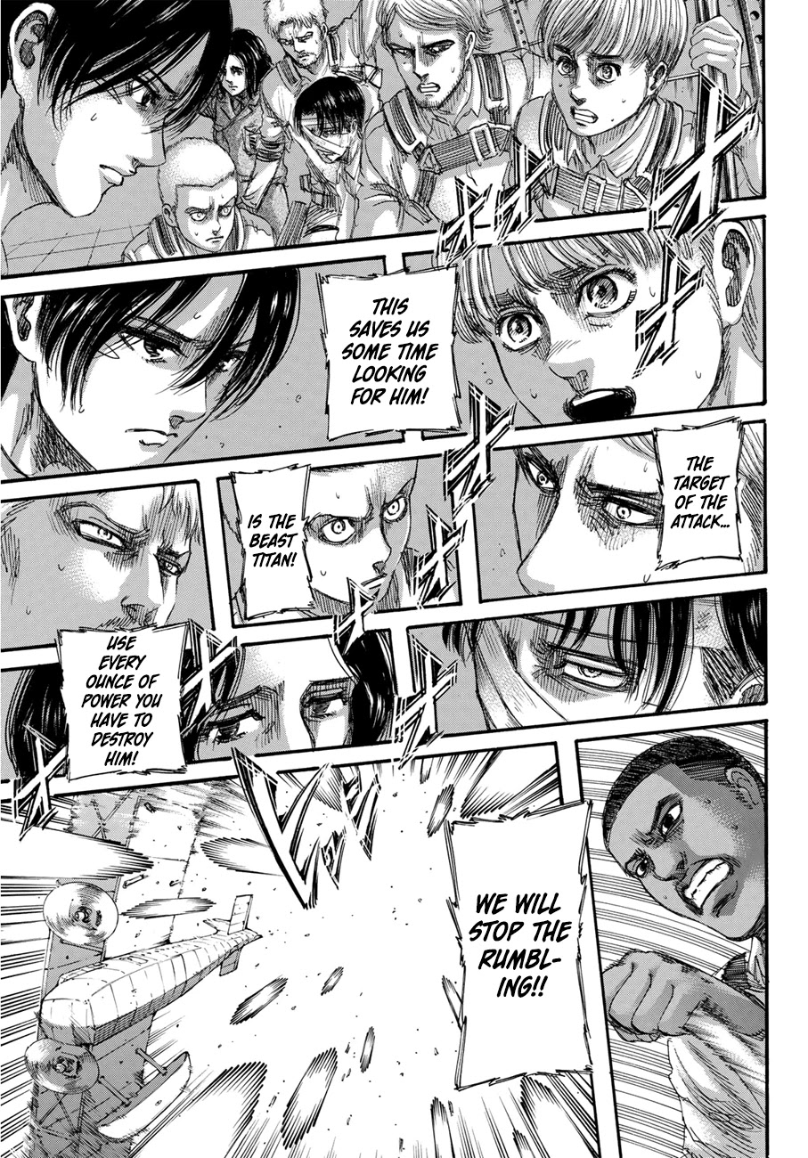 Attack on Titan manga, chapter 134, page 35 of 42