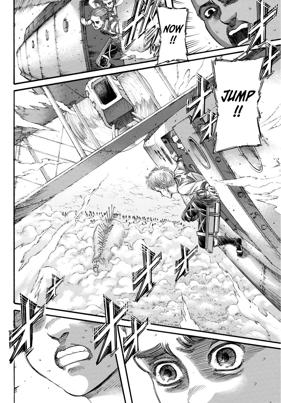 Attack on Titan manga, chapter 134, page 36 of 42