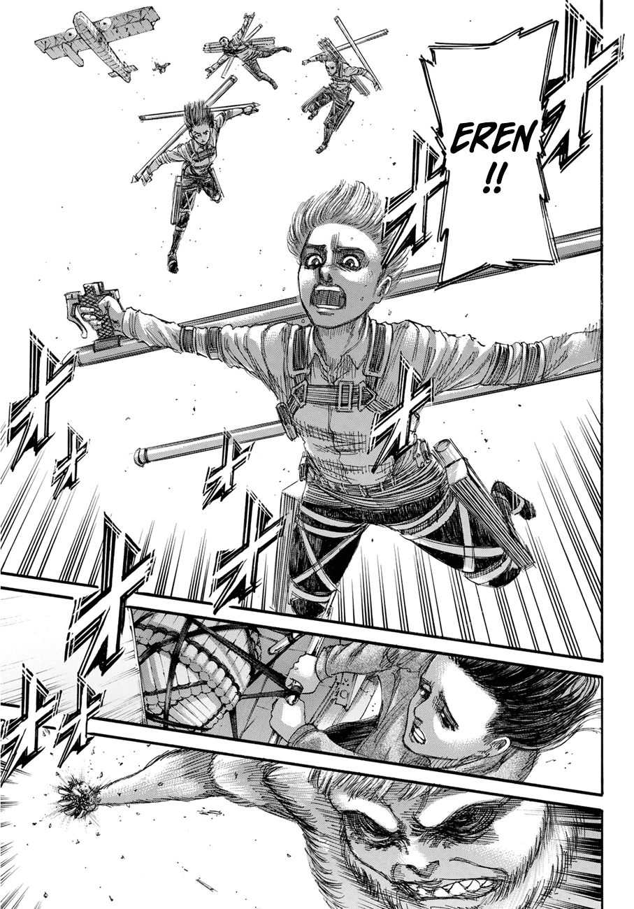 Attack on Titan manga, chapter 134, page 37 of 42