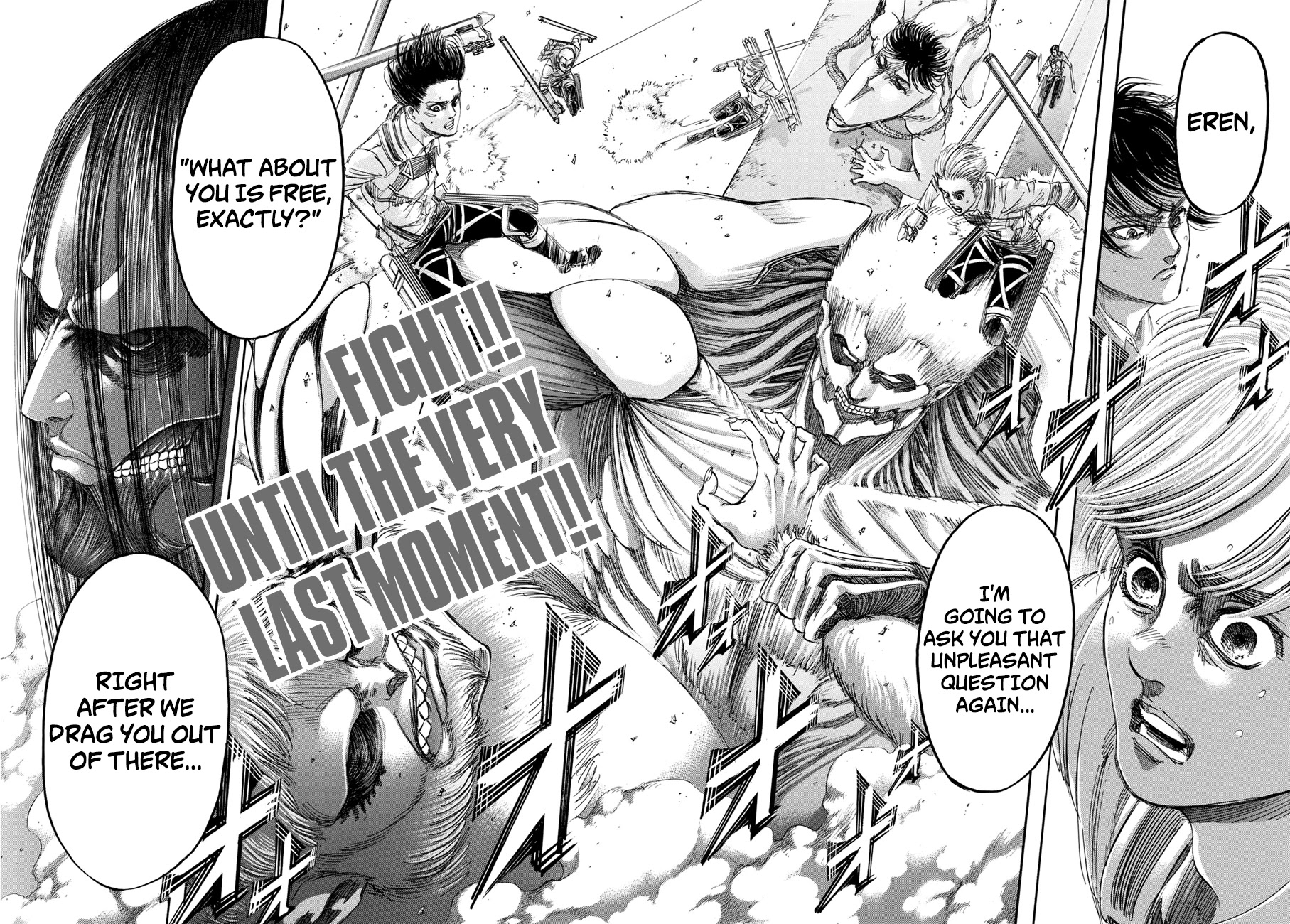 Attack on Titan manga, chapter 134, page 42 of 42