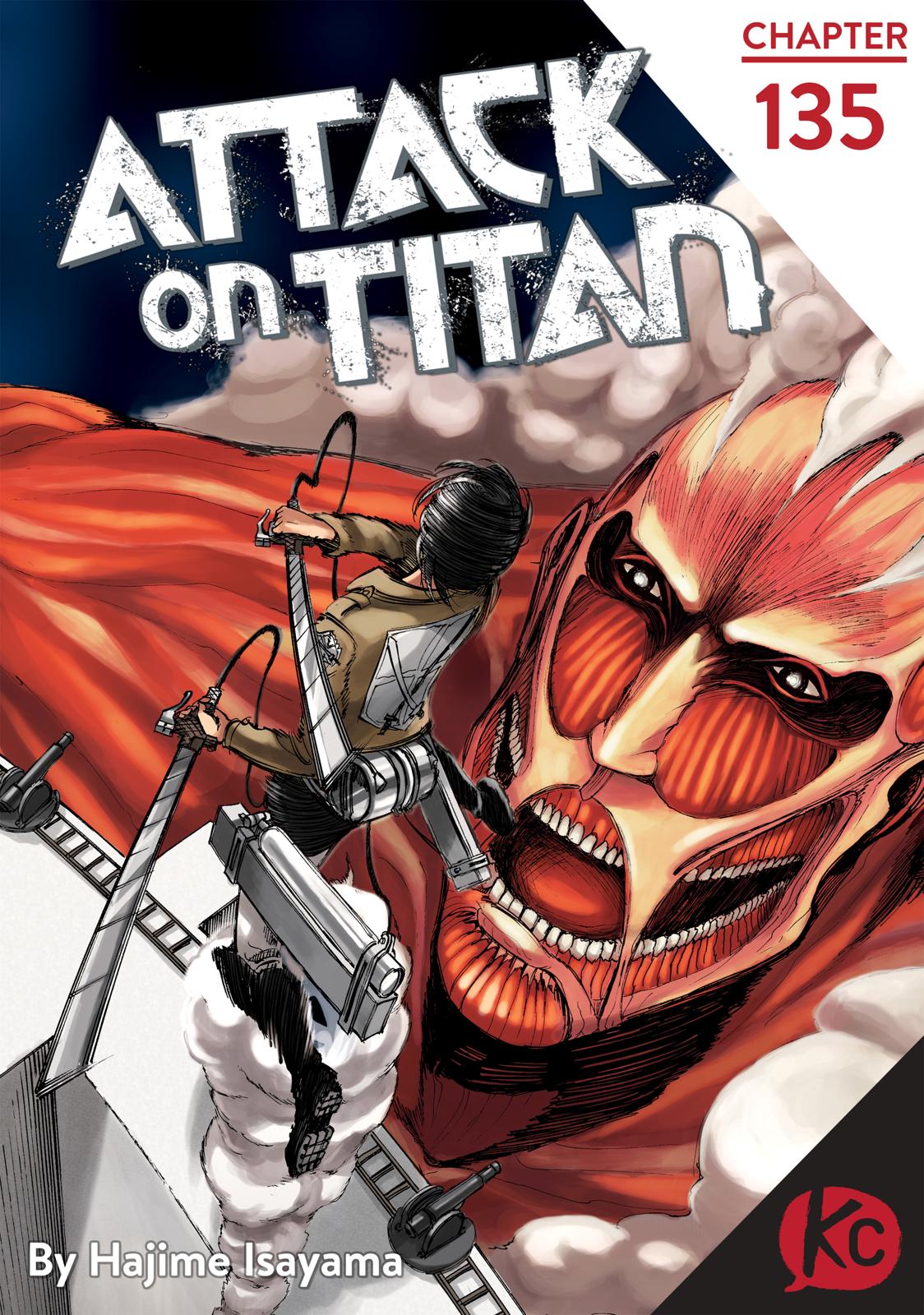 Attack on Titan manga, chapter 135, page 1 of 44