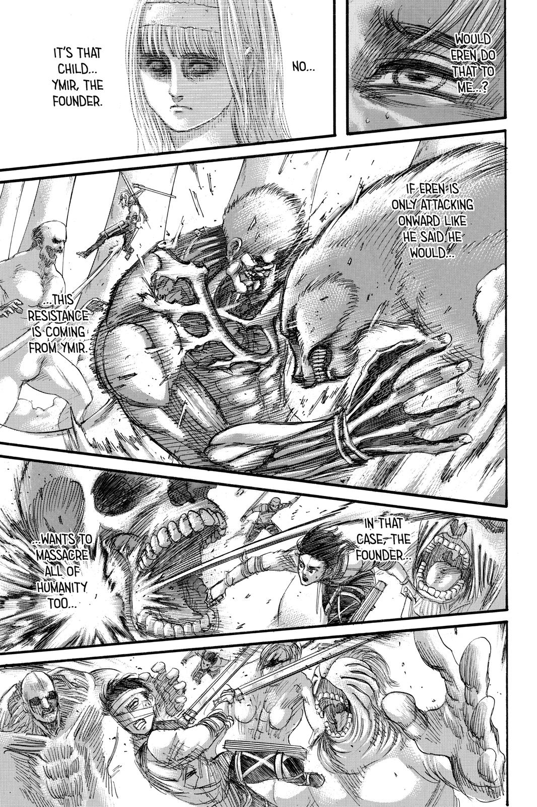Attack on Titan manga, chapter 135, page 27 of 44