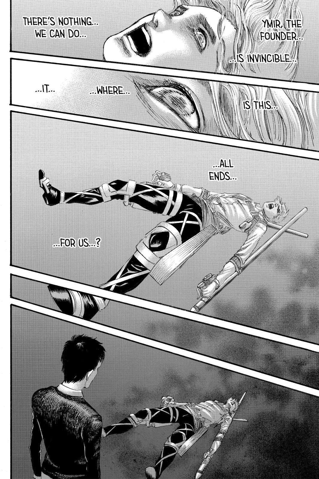 Attack on Titan manga, chapter 135, page 28 of 44