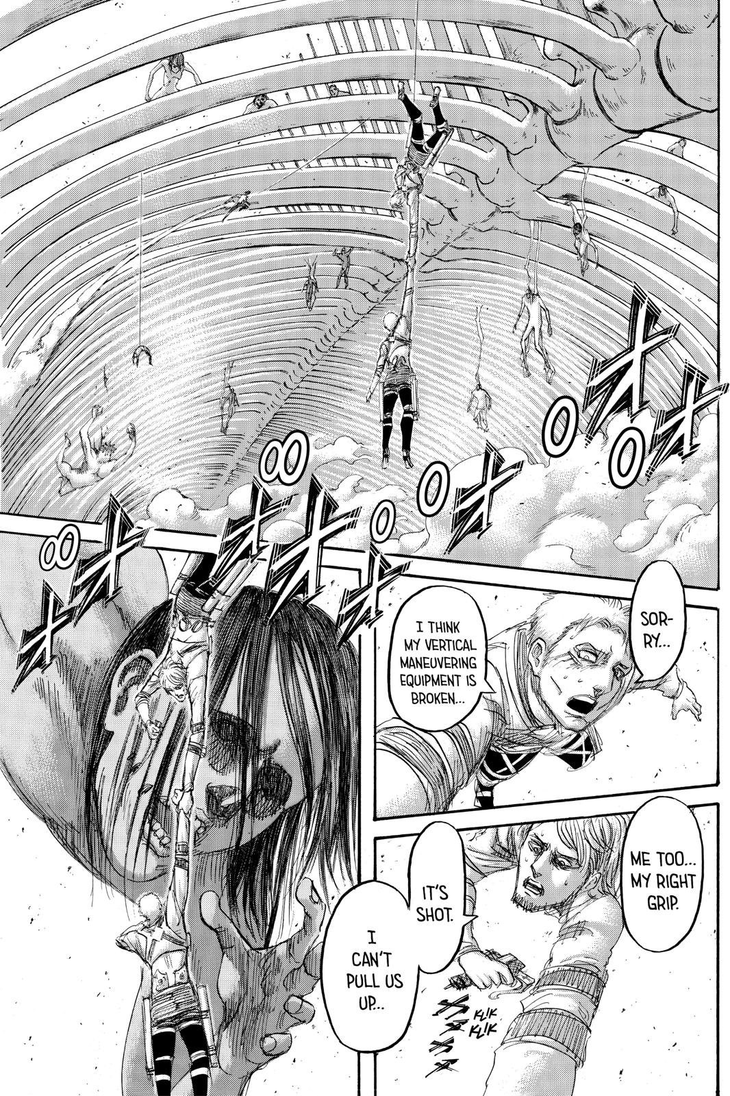 Attack on Titan manga, chapter 135, page 36 of 44