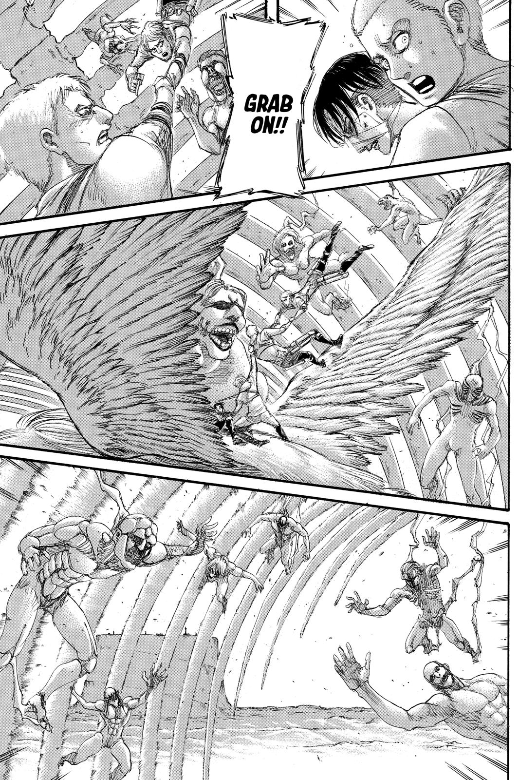 Attack on Titan manga, chapter 135, page 42 of 44