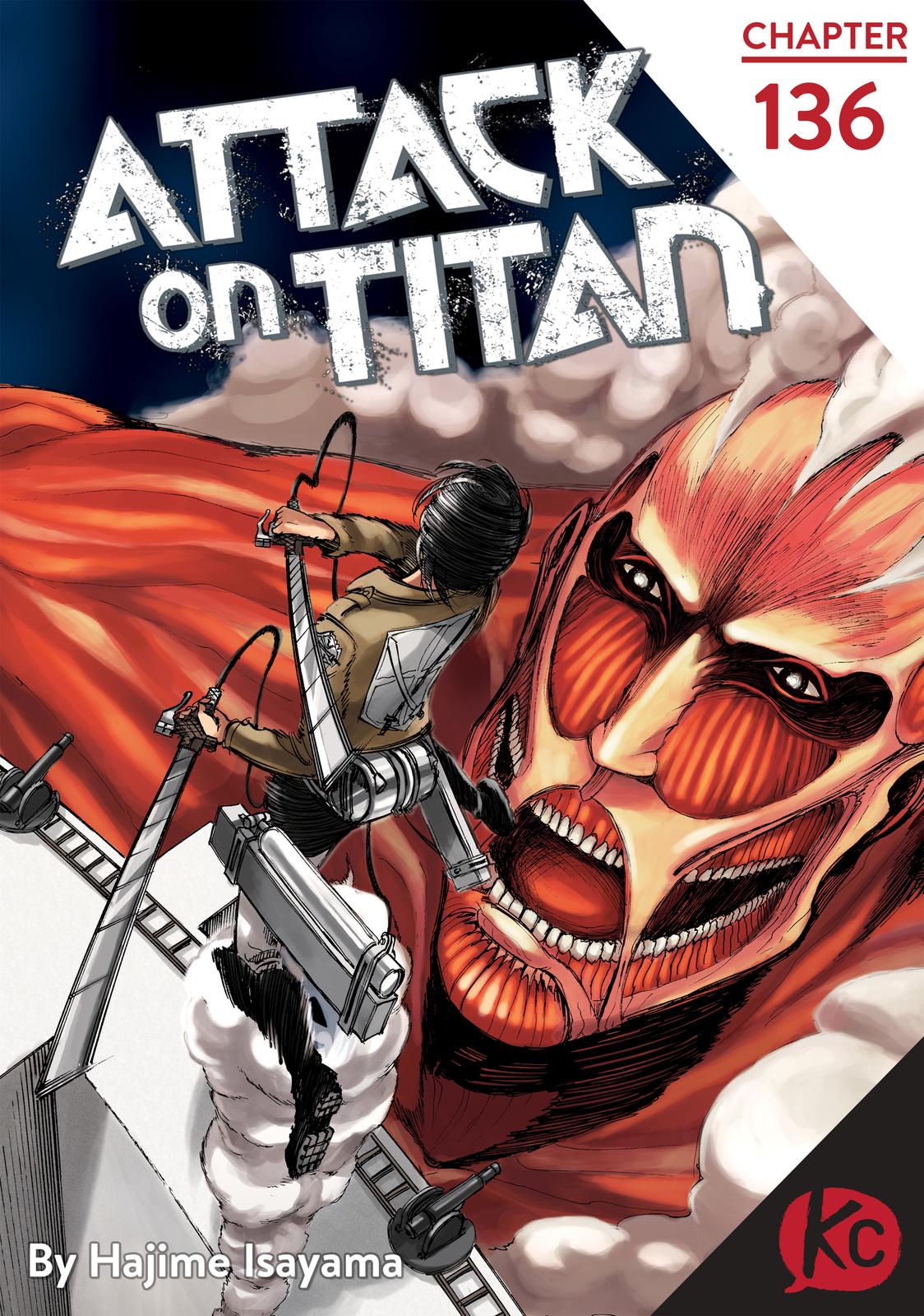Attack on Titan manga, chapter 136, page 1 of 46
