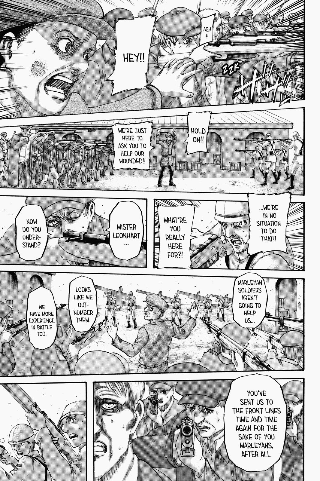 Attack on Titan manga, chapter 136, page 12 of 46