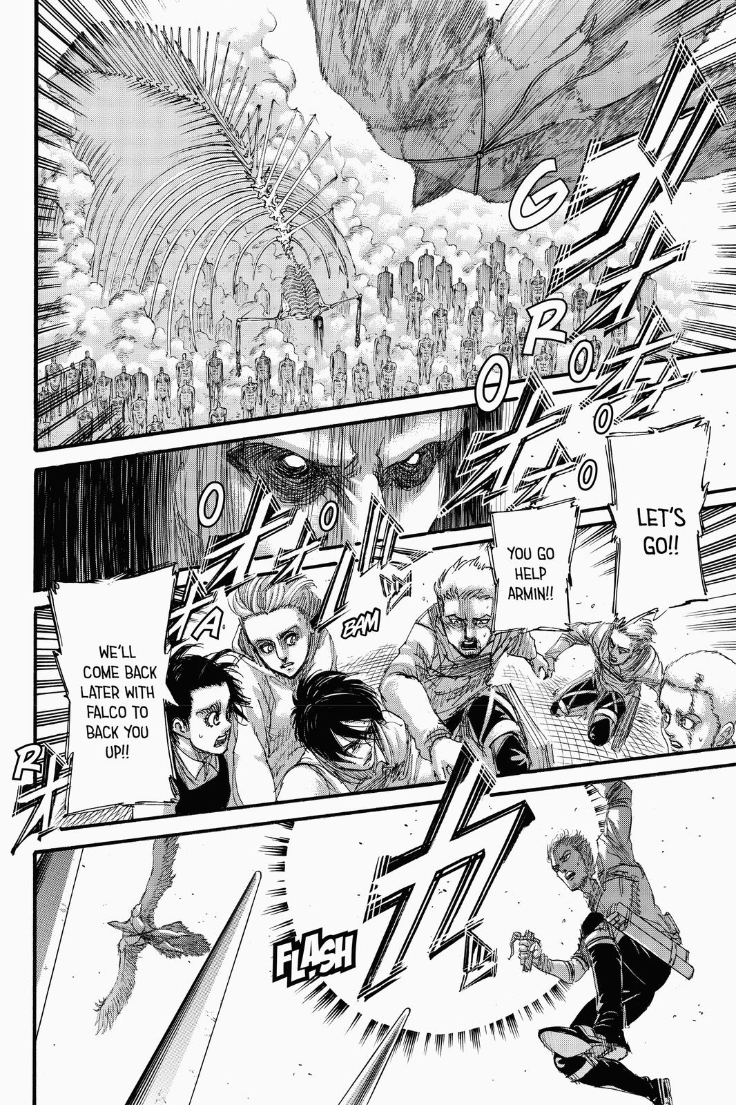 Attack on Titan manga, chapter 136, page 17 of 46