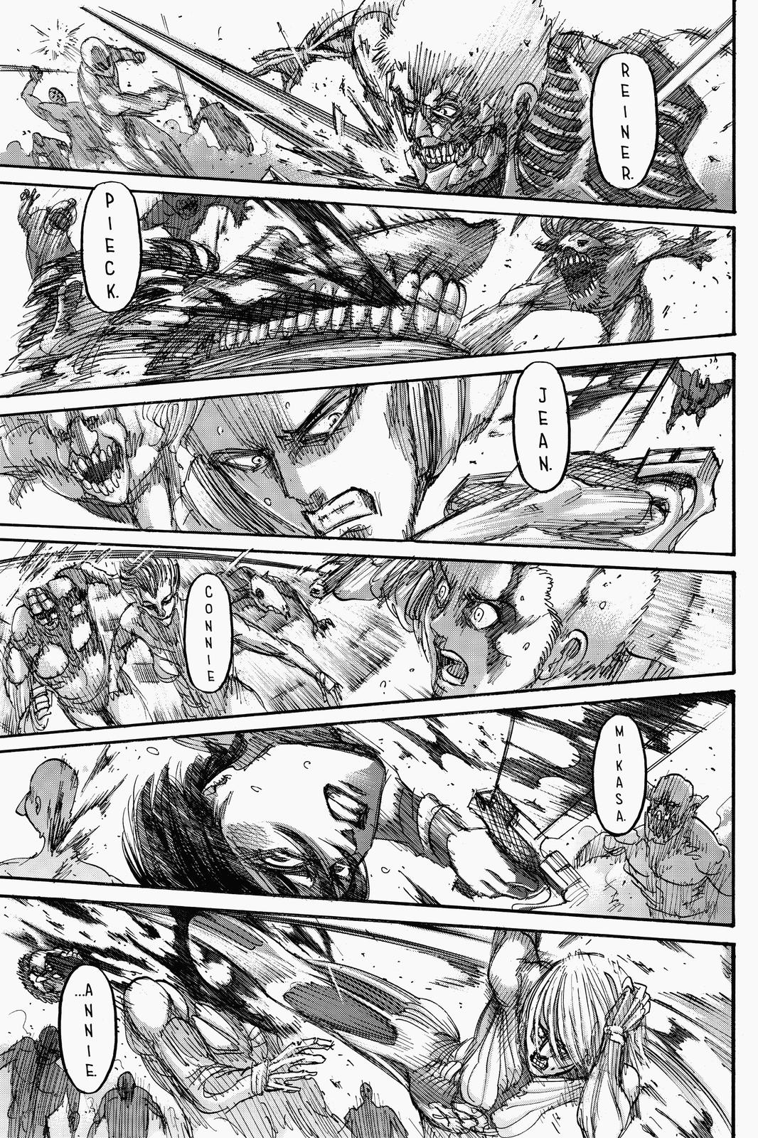 Attack on Titan manga, chapter 136, page 40 of 46