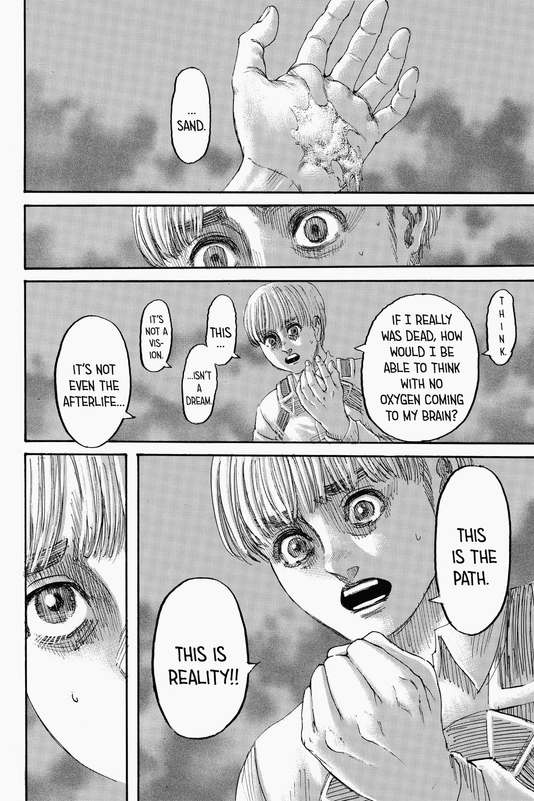 Attack on Titan manga, chapter 136, page 43 of 46