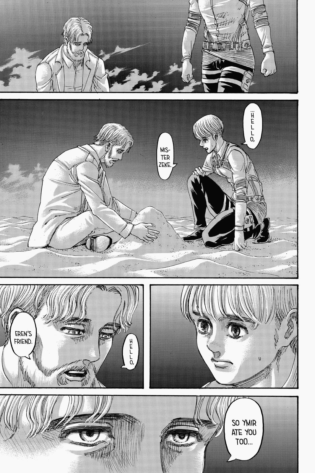 Attack on Titan manga, chapter 136, page 46 of 46