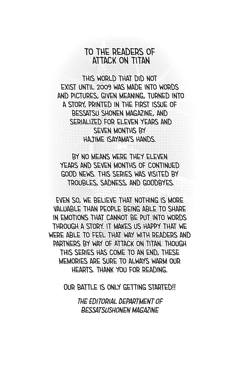 Attack on Titan Chapter 139.5 page 5 - Chapter 139.5 [END]