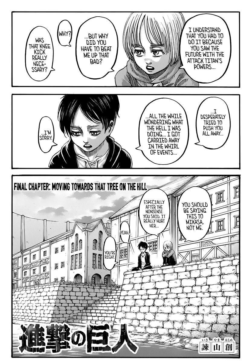 Attack on Titan manga, chapter 139, page 1 of 51