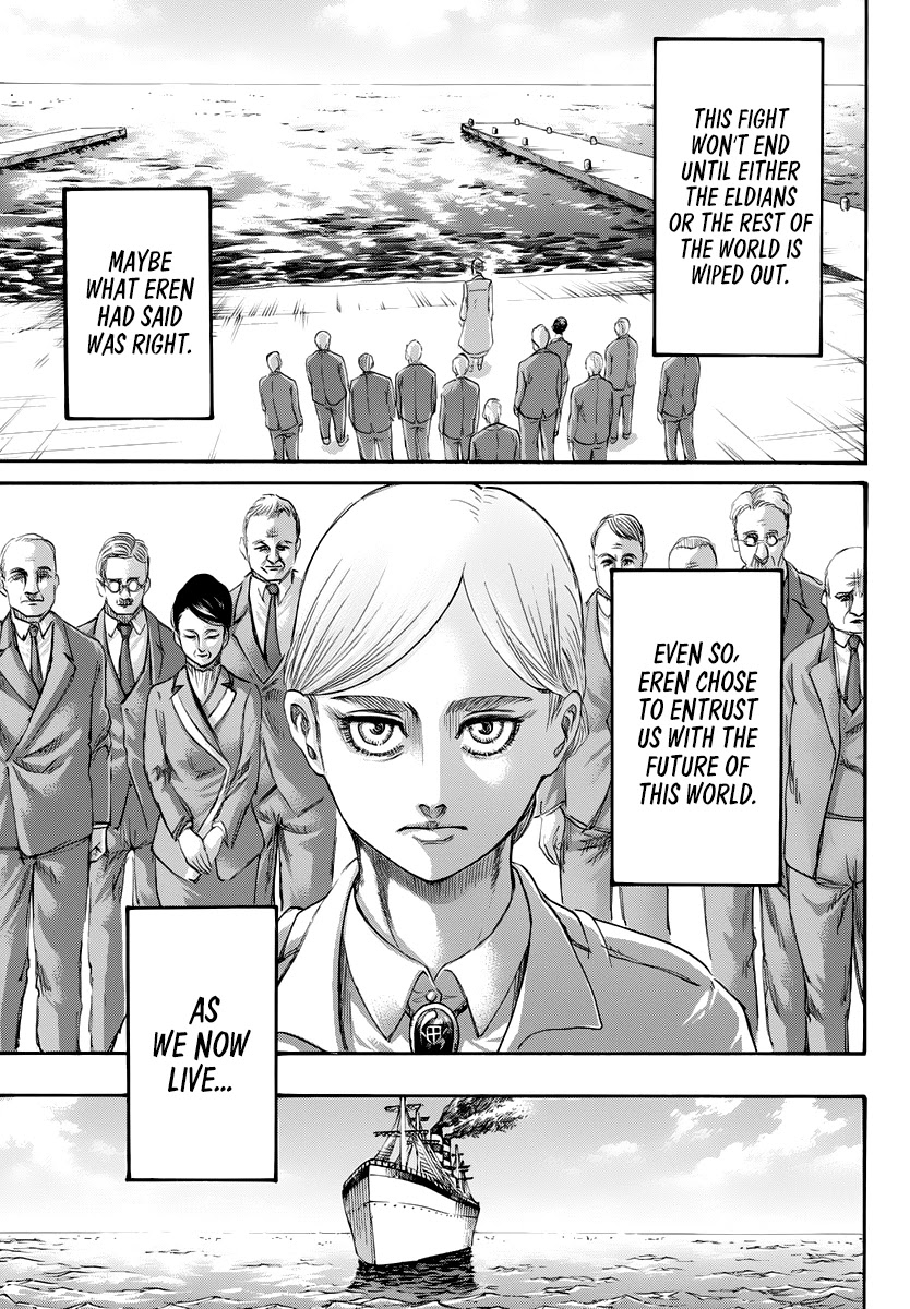 Attack on Titan manga, chapter 139, page 43 of 51