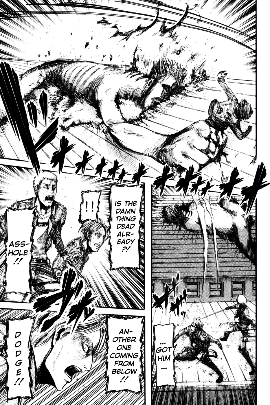 Attack on Titan manga, chapter 14, page 14 of 53