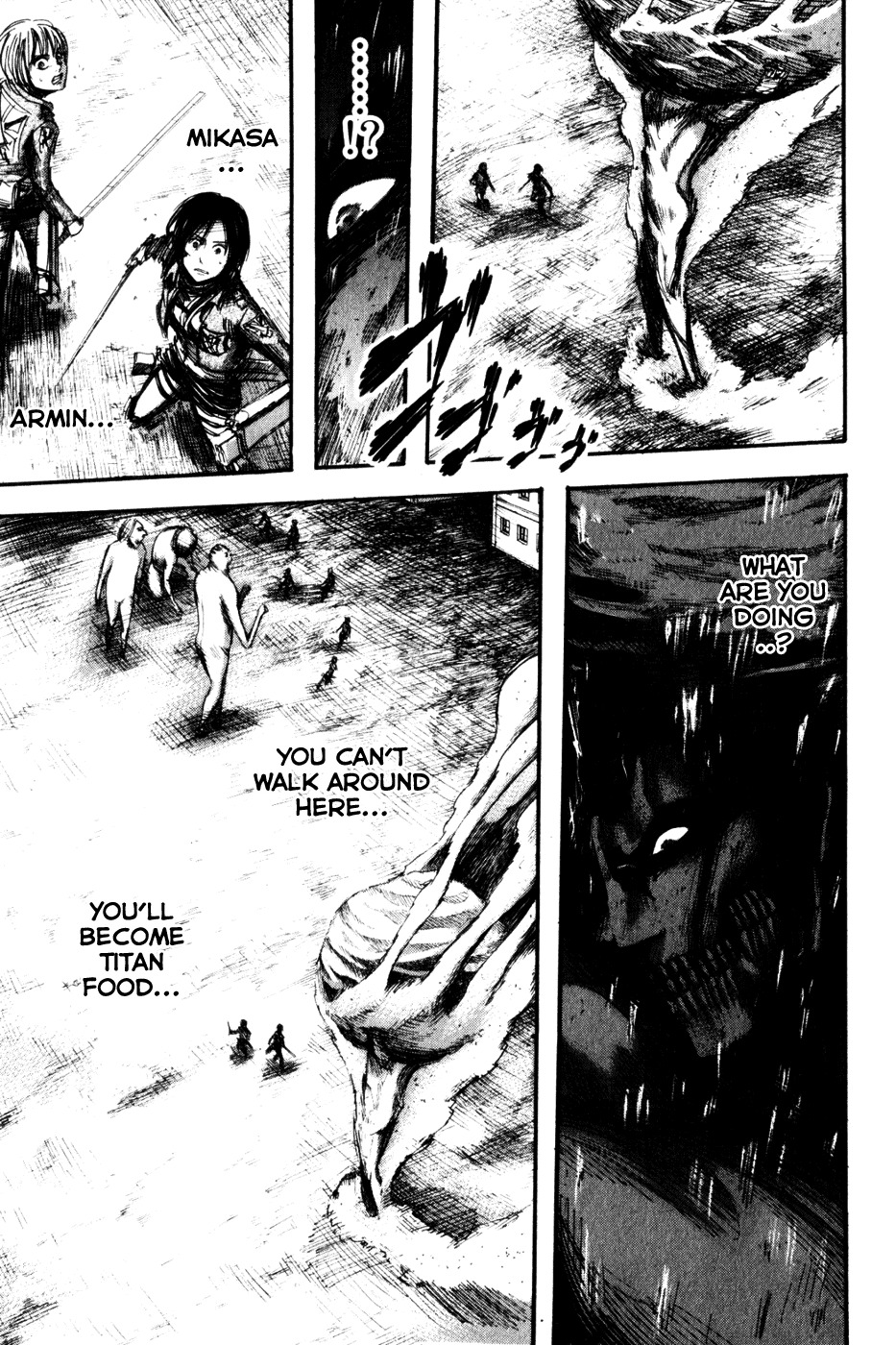 Attack on Titan manga, chapter 14, page 32 of 53