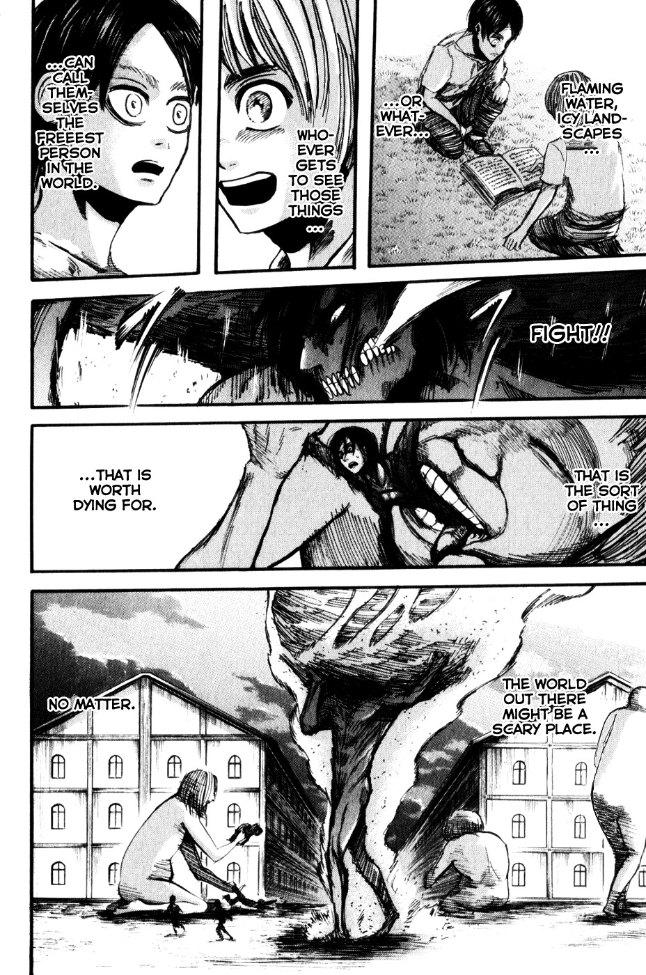 Attack on Titan manga, chapter 14, page 35 of 53